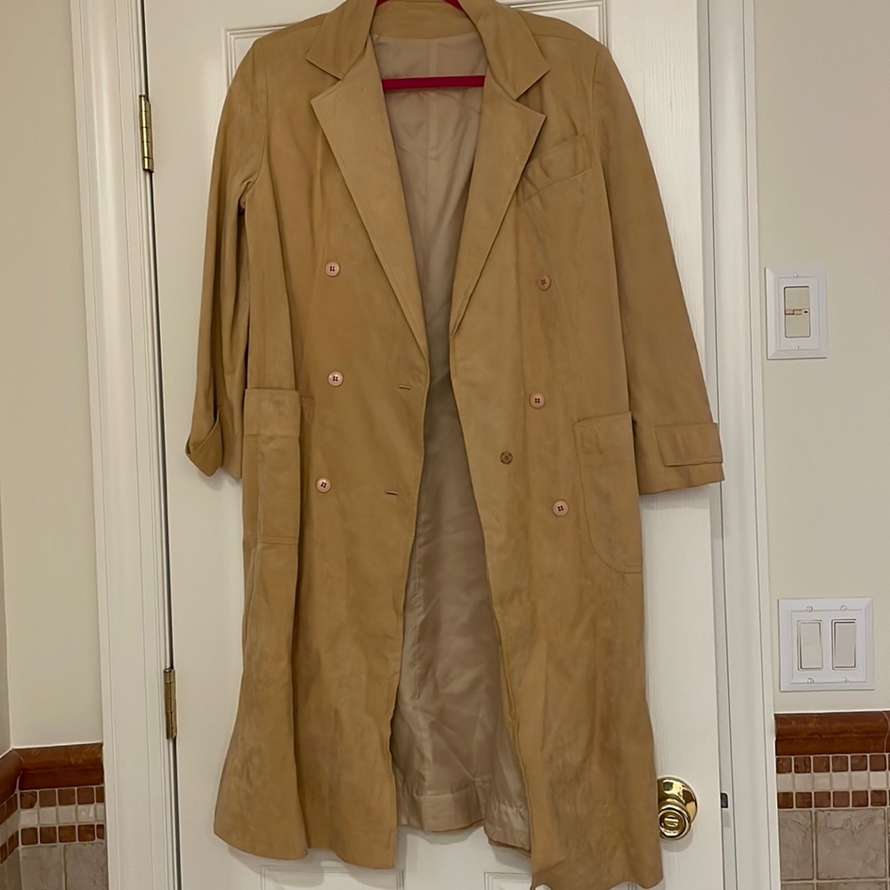 Beige suede jacket